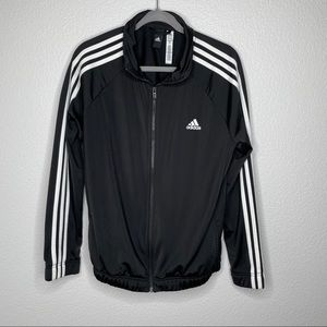 Adidas Black & White Classic Zip-up Track Jacket Women's XL